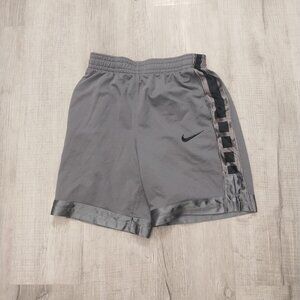 Nike Elite Stripe Short Basketball Dazzle Shorts Dri Fit Gray Large Boys